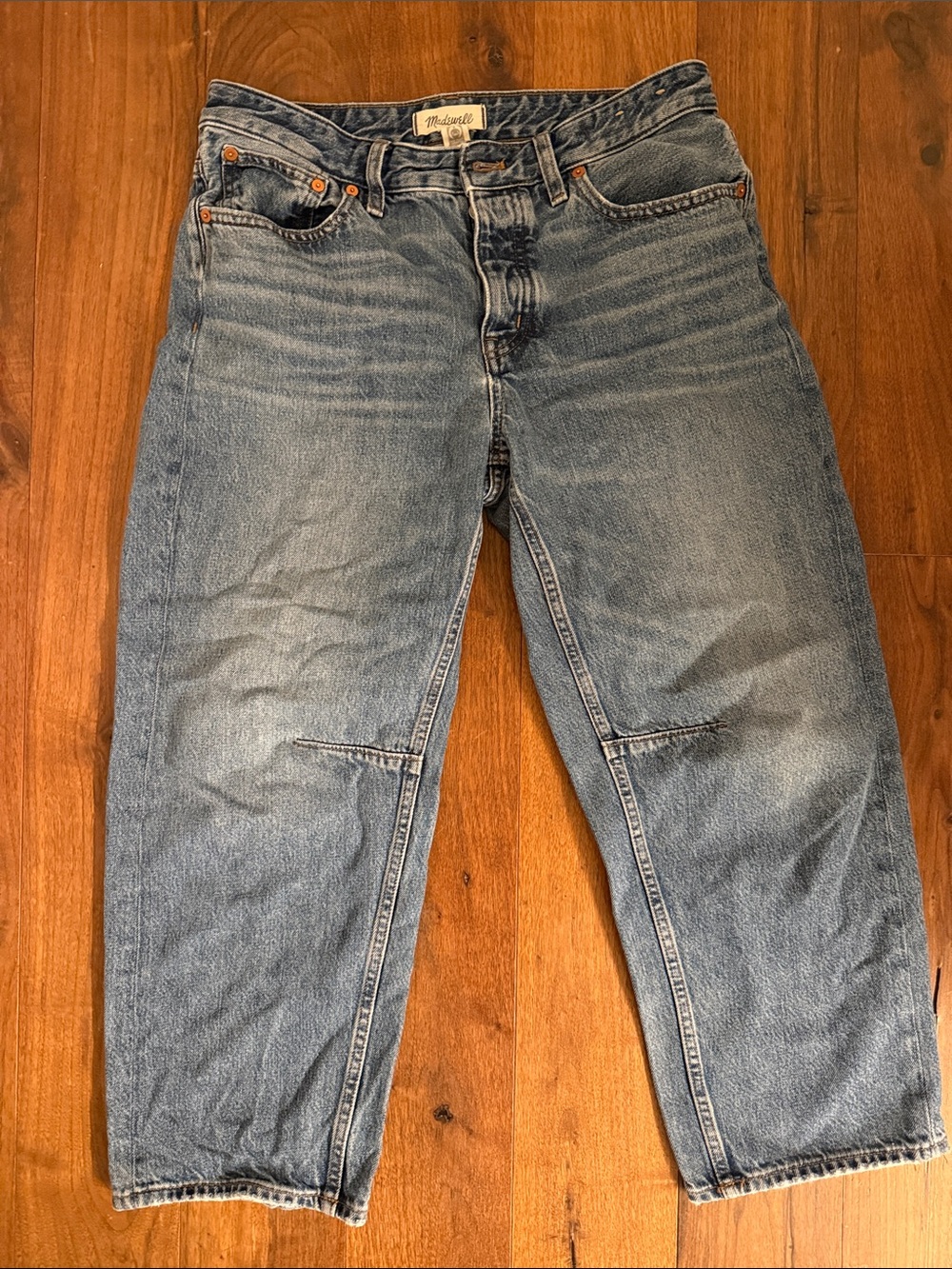 Madewell Darted Barrel-Leg Jean (Petite)